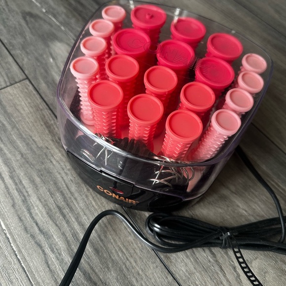 Conair Compact Hot Rollers Coral Curls & Waves HS83N with Pins - Picture 3 of 6